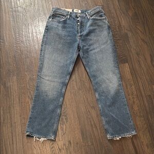 AGOLDE Blue Button-Fly Jeans